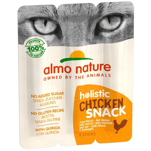  Almo Nature     , 3 ., Azul Label Snack Cat Chicken 0.015    -     , -,   