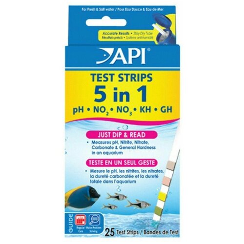   API 5 in 1 Aquarium Test Strips   -     , -,   