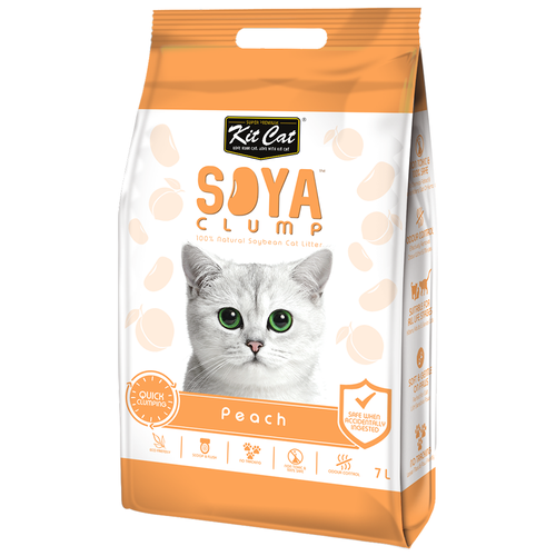 Kit Cat SoyaClump Soybean Litter Peach        - 7    -     , -,   