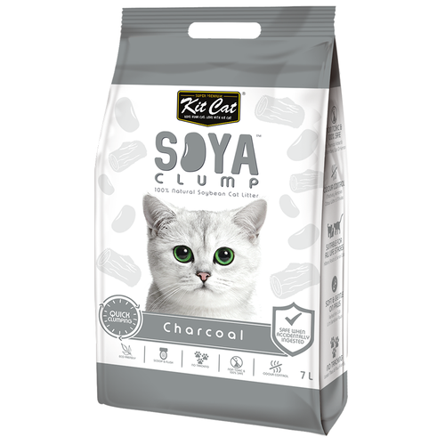  Kit Cat SoyaClump Soybean Litter Charcoal        - 7    -     , -,   