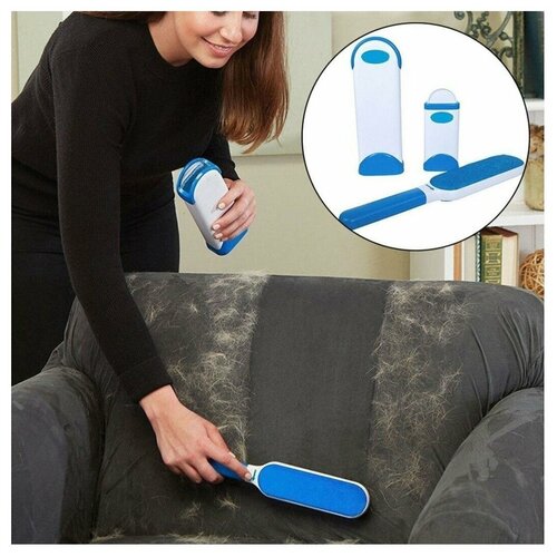             Reusable Pet Fur Remover with Self-Cleaning Base   -     , -,   