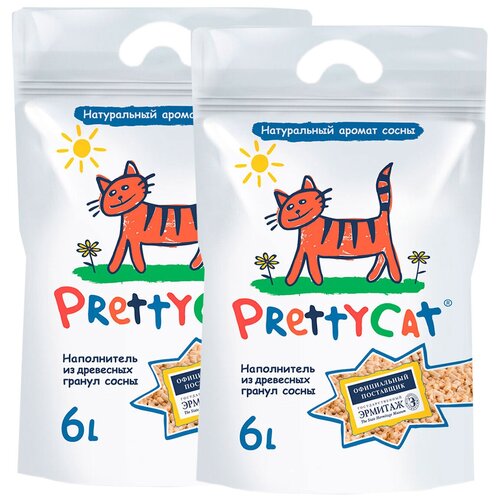  PRETTY CAT WOOD GRANULES      (6 + 6 )   -     , -,   