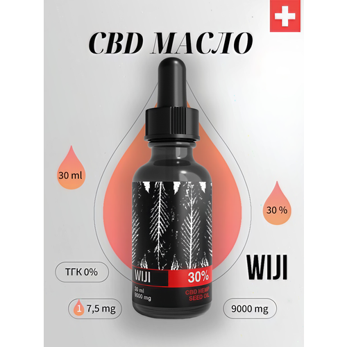  WIJI CBD  Hemp Seed Oil 30% 30 ml,    -     , -  