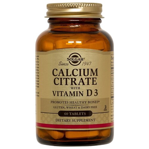  Solgar Calcium Citrate with Vitamin D3 ., 100 , 60 .   -     , -  