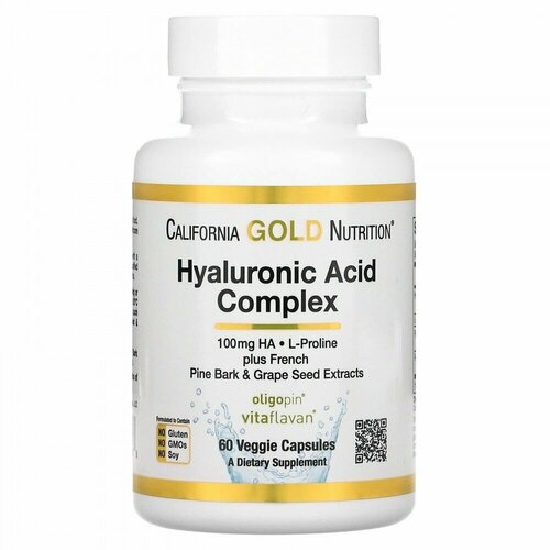  California Gold Nutrition Hyaluronic Acid Complex, 150 , 50 , 60 .   -     , -  