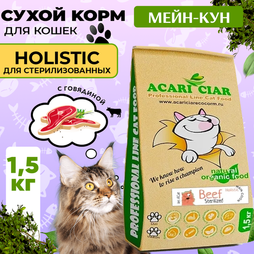      Acari Ciar A`Cat MAINE COON STERILIZED Beef 1,5      -     , -  