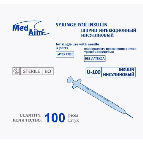      MedAim U-100   (1 , 26G (0,4512 ), 100 , Luer)   -     , -  