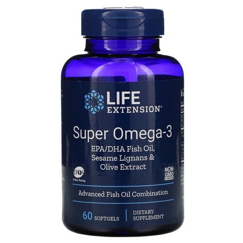   Life Extension Super Omega 3 Epa/Dha Fish oil      , 160 , 60 .   -     , -  