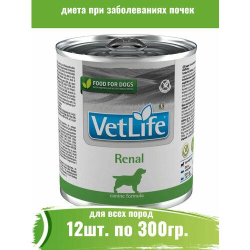  Farmina 12  300 Vet Life Dog Renal         -     , -  