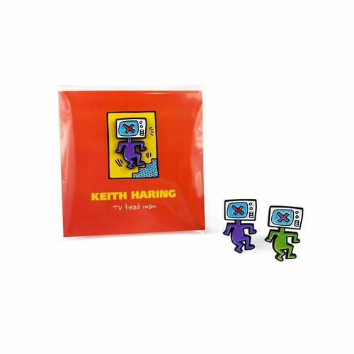    / Little Pins / Keith Haring - TV Head Man /  /    -     , -  