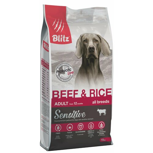  Blitz Adult Beef&Rice Sensitive         15   -     , -  