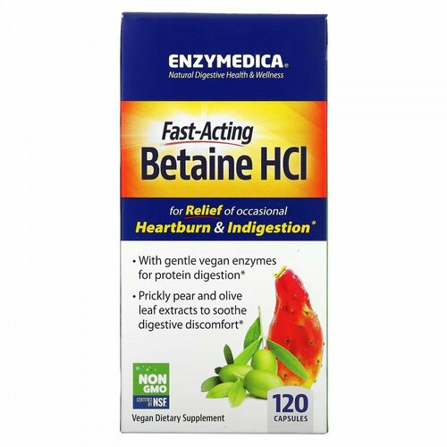  Enzymedica Betaine HCL 120 caps /    120    -     , -  