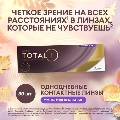    Alcon Dailies Total1 Multifocal, 30 ., R 8,5, D -1, ADD: , 1 .   -     , -  