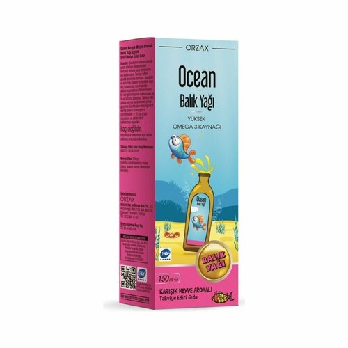  ORZAX OCEAN FISH OIL SYRUP 150 ML;      - 150    -     , -  