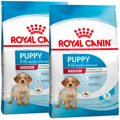    ROYAL CANIN MEDIUM PUPPY     (3 + 3 )   -     , -  