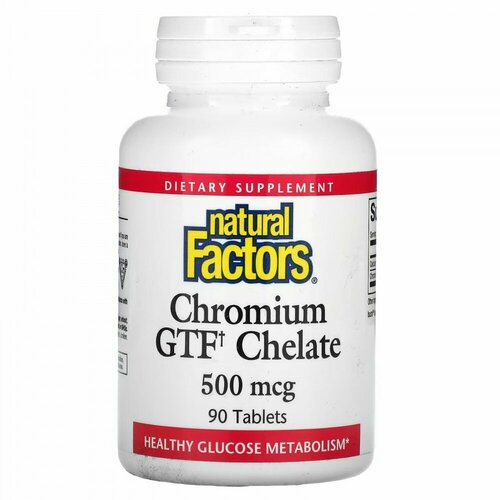  3047 Natural Factors Chromium GTF Chelate  500 . 90 .   -     , -  