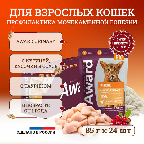      Award Urinary Chunks in Gravy Adult Chicken    ,  ,   ,   - 85   24    -     , -  