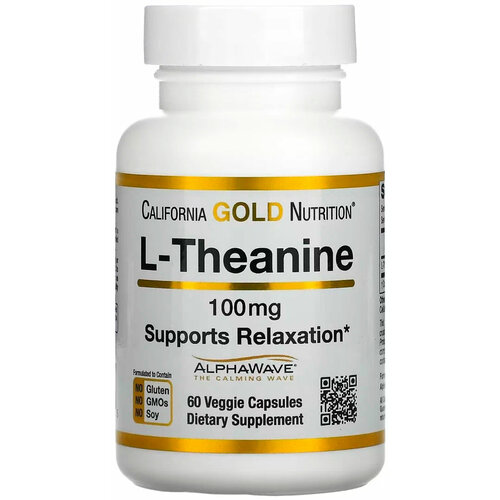���� California Gold Nutrition L-Theanine AlphaWave ���. ����., 100 ��, 60 �, 60 ��., ������ ������