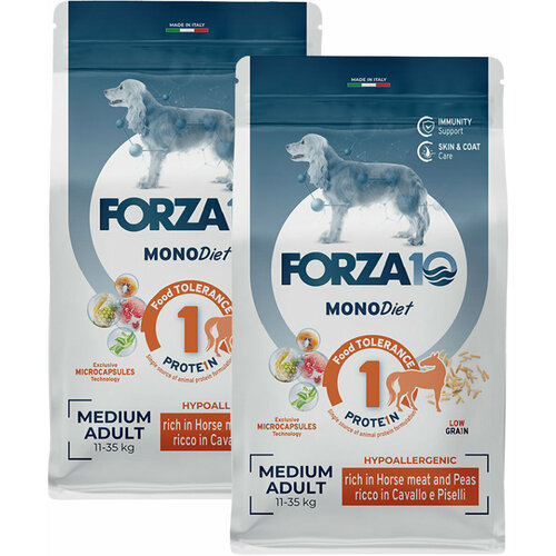  FORZA10 DOG MEDIUM MONODIET LOW GRAIN              (1,5 + 1,5 )   -     , -  