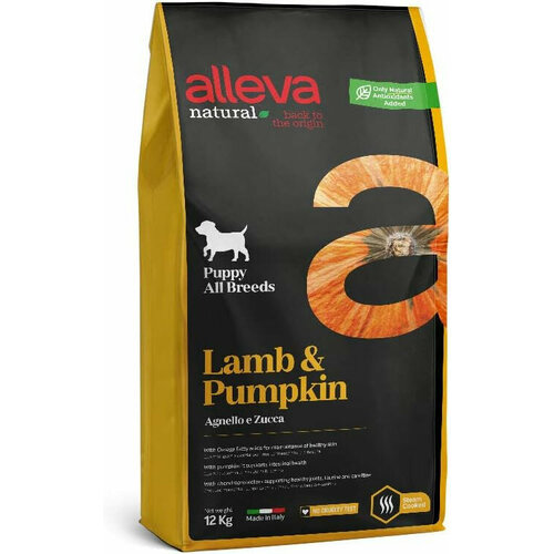  Alleva Natural Puppy Lamb And Pumpkin All Breeds           - 12    -     , -  