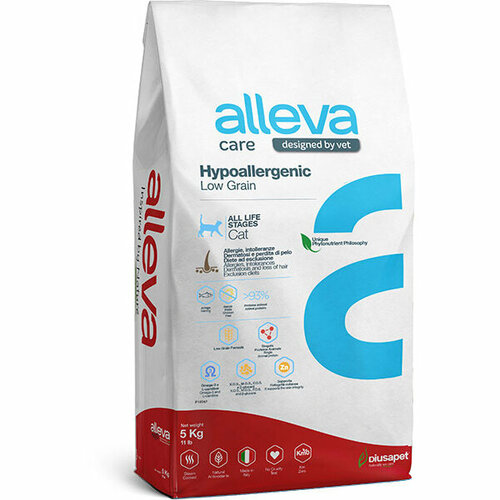  Alleva Care Cat Hypoallergenic Low Grain         , 5    -     , -  