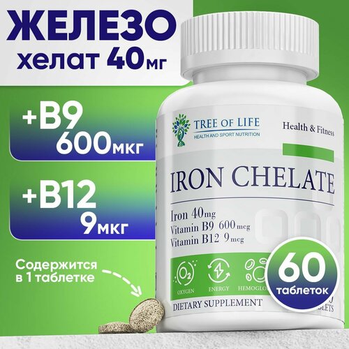     IRON CHELATE + B9 + B12,    .       , 60    -     , -  