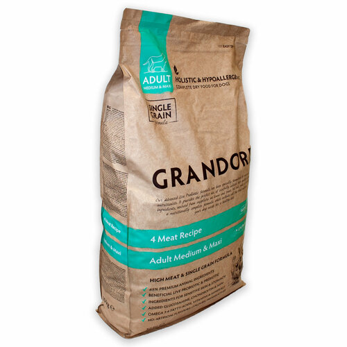      Grandorf Probiotic 4 Meat Brown Rice Adult All Breeds 10  (GD All Breeds 10 N)   -     , -  