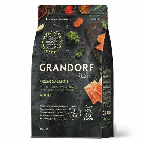  GRANDORF Fresh Cat ADULT Salmon&Sweet Potato (      ) 400    -     , -  