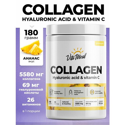          VitaMeal Collagen Hyaluronic acid + Vitamin C, 180 ,    -     , -  