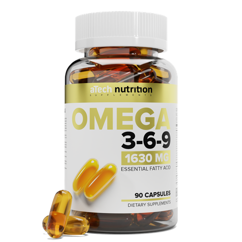 ���� ������ ��� OMEGA 3-6-9, aTech nutrition, 1630 ��, 90 ������, ������ ������