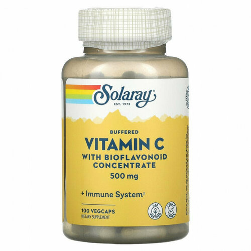  Buffered Vitamin C with Bioflavonoid concentrate ( ) 500  100  (Solaray)   -     , -  