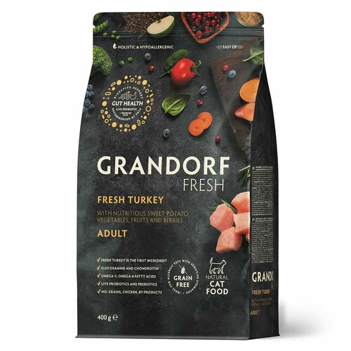  GRANDORF Fresh Cat ADULT Turkey&Sweet Potato (      ) 400    -     , -  