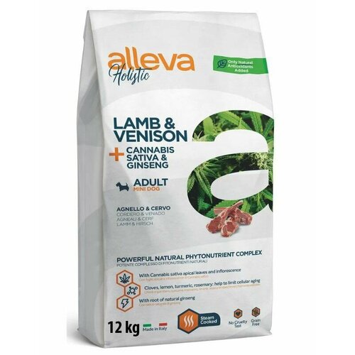     ALLEVA HOLISTIC ADULT LAMB&VENISON MINI     ,  , , , 12    -     , -  