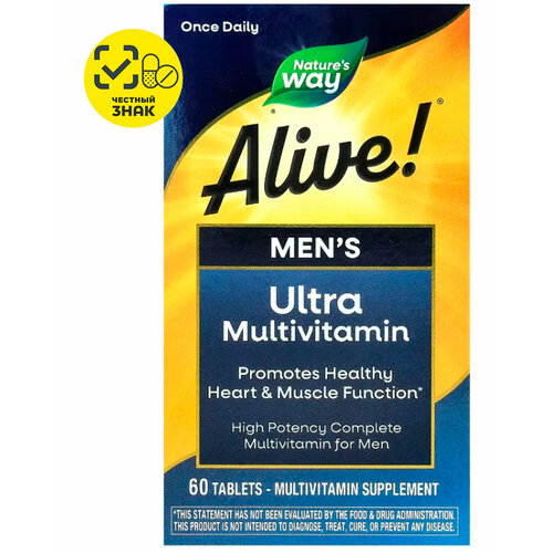 ���� Nature's Way, Alive! ����������������, ����������� �������������� ��� ������, 60 ��������, ������ ������