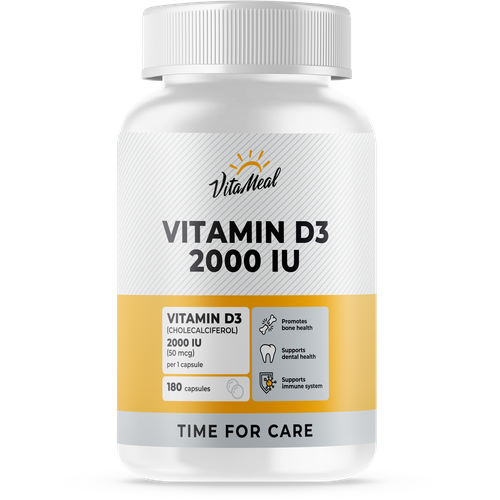 ���� ������� �3 VitaMeal Vitamin D3 2000 IU, 180 ������, ������ ������