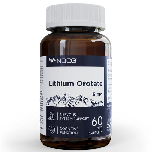 ���� ����� ������ 5 �� Lithium Orotate NDCG 60 ������, 2 ��������, ������ ������