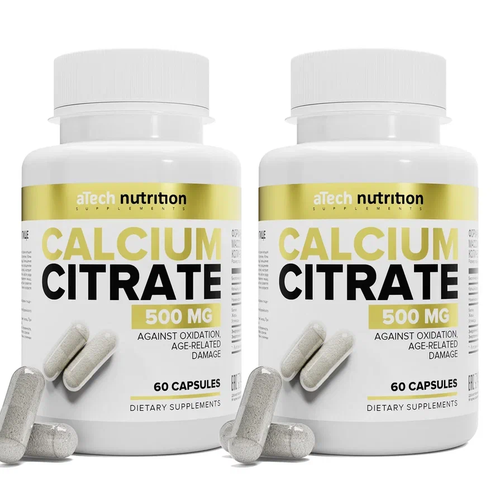    CALCIUME CITRATE aTech nutrition 60 + 60    -     , -  