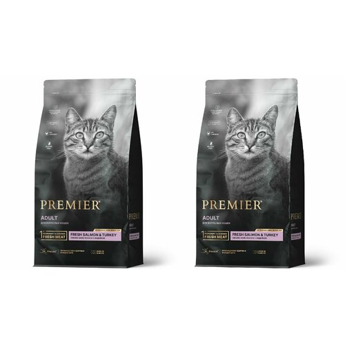  C       Premier Adult Cat Salmon & Turkey 400  x 2 .   -     , -  