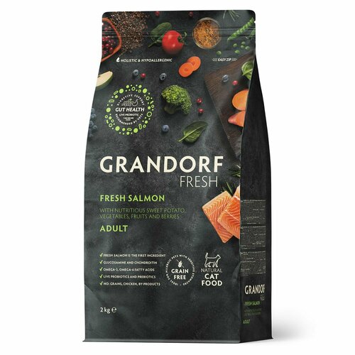  GRANDORF Fresh Cat ADULT Salmon&Sweet Potato (      ) 2    -     , -  