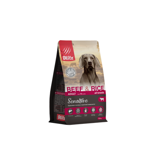    BLITZ ADULT BEEF & RICE    c      1,8    -     , -  