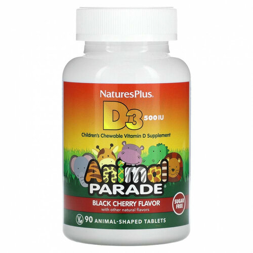   Natures Plus Animal Parade Vitamin D3,  , 43 , 500 , 90 .   -     , -  