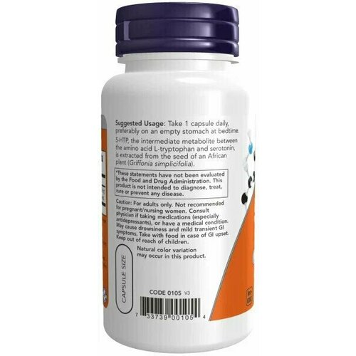   NOW 5-HTP, 100 , 100 , 60 .   -     , -  