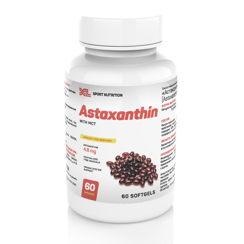 ���� ����������� 240% XL Astaxanthin with MCT, 60 ������, �������� ��� ����������, ������ ������