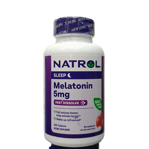    Natrol Melatonin Fast Dissolve Strawberry 5 mg, 50 , 5 , 150 .   -     , -  