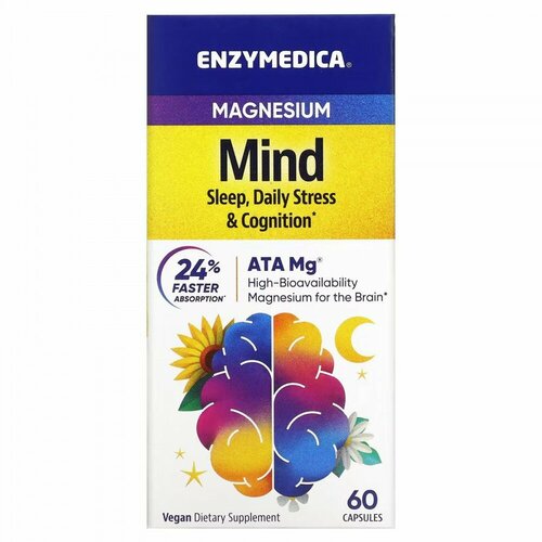  Enzymedica Magnesium Mind (   ) 60  (Enzymedica)   -     , -  