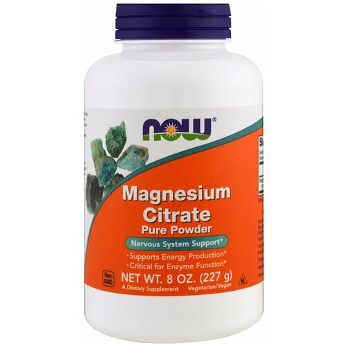   NOW Magnesium Citrate Pure Powder, 227 , 220    -     , -  