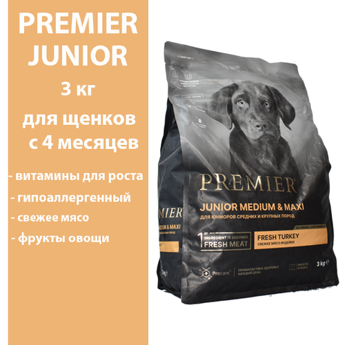          Premier Dog Turkey JUNIOR Medium&Maxi,  :  ,  : 3  (PR Junior Turkey MM 3),  