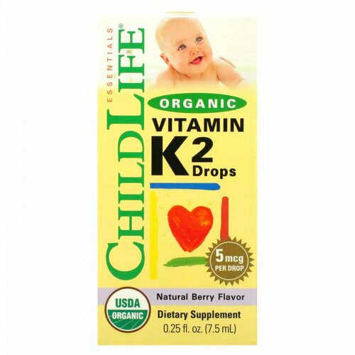  ChildLife Organic Vitamin K-2 (  K2  )    5  7,5    -     , -  