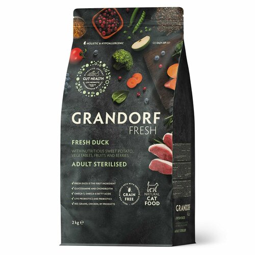  GRANDORF Fresh Cat STERILISED Duck&Sweet Potato (       ) 2    -     , -  