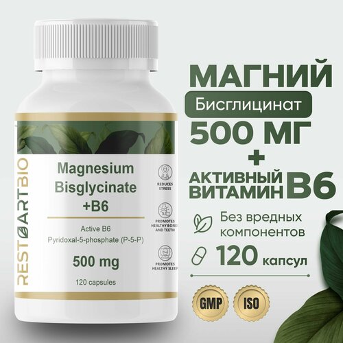     500     B6 (p-5-p) Restarbio magnesium chelate bisglycinate b6      -     , -  